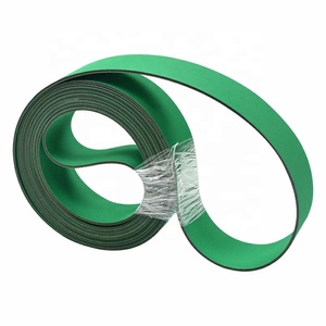Yellow Green <strong>Flat</strong> <strong>Conveyor</strong> <strong>Belt</strong> <strong>Used</strong> for Moving Paper Roll in Circular Motion - Product Image 6