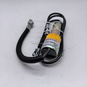 วาล์วโซลินอยด์หยุดเครื่องยนต์ 24V รุ่น 11E1-60100 11E160100 วาล์วปิดเครื่อง สำหรับอะไหล่รถขุด R210-5 R210-7 - Product Image 4