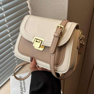 Sac à bandoulière multifonctionnel en PU tendance 2026 avec motif pierre et fermeture éclair - Product Image 6