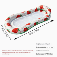 Hamac gonflable en maille PVC pliable, flotteur de piscine multicolore conçu pour adultes avec une charge maximale inférieure à 100 kg