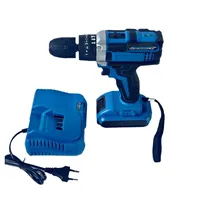 Perceuse sans fil multifonctionnelle de qualité industrielle 21V populaire pour le commerce extérieur, moteur à balais, batterie au lithium rechargeable 2.0Ah, 3/4