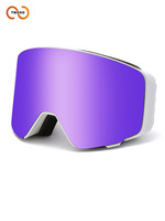 Twooo SOSW09 Lunettes de ski magnétiques pour hommes et femmes, compatibles avec les lunettes de vue, pour l'alpinisme, le cyclisme, coupe-vent