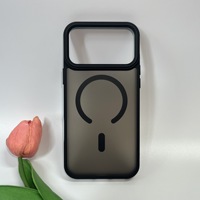 Coque de téléphone antichoc magnétique robuste en TPU+PC, finition mate, design de luxe, protection intégrale pour iPhone 17 Pro Max Air