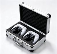 Étui de protection personnalisé en aluminium pour manette PS5 avec doublure en mousse pour le transport et le rangement en voyage