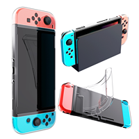 360 étui en TPU souple transparent à couverture complète pour Nintendo Switch haute transparence lecteur de jeu portable Silicone coque antichoc sac