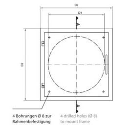Porta di ingresso Easy-Line DN400 RAL9016 - Bianca - Product Image 6