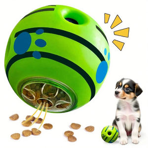 Yeni Giggle köpek oyun topu köpek oyuncak dayanıklı doğal Pet ses büyük gıda topu Iq eğitim köpek interaktif eğlenceli Giggle Pet oyuncak top - Product Image 1