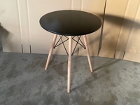 Table de salle à manger nordique en gros, table de salle à manger moderne en bois, table ronde blanche en MDF pour café et cuisine, pour 4 chaises