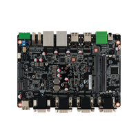 Contrôle industriel sans ventilateur double LAN 6 RS232 RS485 COM Win11 Linux pare-feu routeur GPIO carte mère