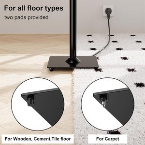 Paire de supports d'enceintes universels Support d'enceintes à son surround avec gestion des câbles Pack de commande par correspondance - Product Image 4