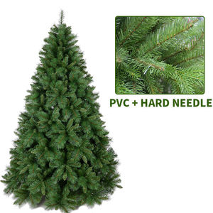 Gran oferta, árboles de Navidad verdes flocados, árbol de Navidad de aguja dura de Pvc verde de lujo de 7 pies, tamaño personalizado, árbol de Navidad de Color - Product Image 3