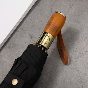 Parapluie pliant professionnel Ten-Bone pour homme, 70 % entièrement automatique, grand format, robuste, renforcé, coupe-vent, design simple et élégant - Product Image 2