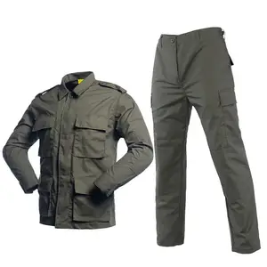 Uniforme de combate táctico, azul marino, verde oliva, negro, Color ayu BDU, conjunto de uniforme de seguridad