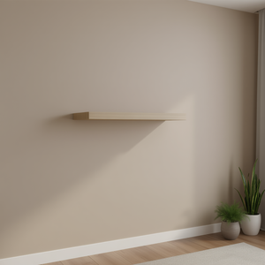 Étagère murale flottante en chêne 23,6x9,3x1,5 pouces en MDF, étagère de présentation pour salon, design minimaliste - Product Image 2