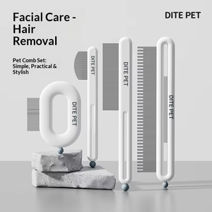 Peigne de toilettage pour animaux à poils longs, peigne à dents lâches pour chiens et chats, brosse démêlante à dents denses pour Golden Retriever et Border Collie - Product Image 1