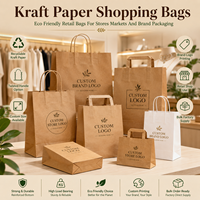 Sacs en papier personnalisés à poignée plate en carton blanc pour emballage de vêtements, service d'étiquetage privé pour marques de vêtements
