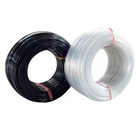 Cordon de pression en fil d'acier plastifié haute résistance pour film de serre en PET, blanc/noir, câble de support, accessoires de serre