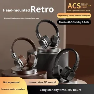 Casque sans fil Bluetooth rétro adapté à <span class=keywords><strong>Marshall</strong></span>, basses profondes, réduction du bruit, casque de haute qualité, cadeau - Product Image 3