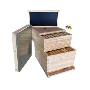 Colmena Langstroth Profesional de 2 Niveles, Construcción en Madera de Abeto y Pino, Equipo de Apicultura - Product Image 1