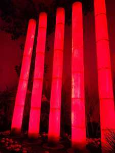 Lámpara Decorativa con Motivos Navideños en Rojo para Festivales y Decoración de Jardines, Luz para Exteriores IP65 para Césped y Paisajismo - Product Image 1