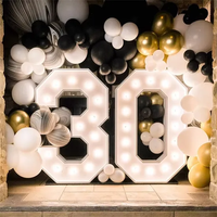 Fabricants de caractères lumineux LED personnalisés, montage mural, 3D, multicolores, télécommande/Bluetooth, étanches IP65, enseignes