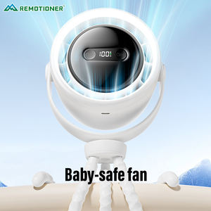Ventilador Recargable con Clip para Bebés, Mini Ventilador Portátil para Cochecito con Trípode Flexible Tipo Pulpo - Product Image 6
