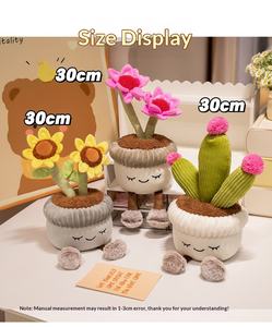 Muñeco de Peluche Creativo de Planta Artificial Tulipán, Juguete de Peluche para <span class=keywords><strong>BROS</strong></span> <span class=keywords><strong>20</strong></span>-25cm/35cm, Divertido Adorno de Planta en Maceta, Decoración del Hogar - Product Image 4