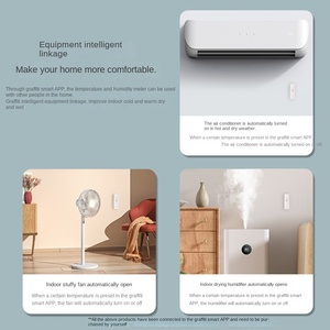 Sixwgh tuya <span class=keywords><strong>wifi</strong></span> thông minh ẩm kế Nhiệt kế cảm biến dò không dây tương thích với Alexa Google nhà Alice khách sạn PC - Product Image 3