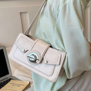 Hot selling shoulder <b>bag</b>, women's <b>bag</b>, plain <b>leather</b> mini women's handbag, crossbody <b>bag</b> - Product Image 3
