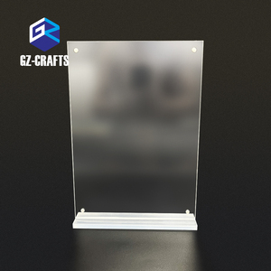 حامل من القائمة من الاكريليك الشفاف حامل لافتات مغناطيسي من الاكريليك على شكل حرف T حامل إطار من الاكريليك - Product Image 2