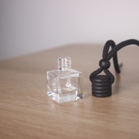 Bouteilles de diffuseur de parfum en verre vides de 8 ml, 10 ml, 12 ml, multi-styles, noir givré, désodorisants pour voiture avec bouchon à vis
