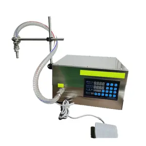 Small Desktop Magnetic Pump Semi-automatic Filling Machine Magnetic One head Liquid Water Filling Machine