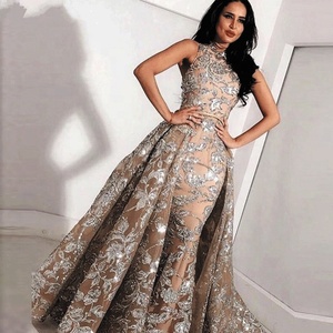 Diseño elegante hermoso vestido largo hasta el suelo con trabajo de bordado pesado para fiesta boda desgaste 2025 - Product Image 1