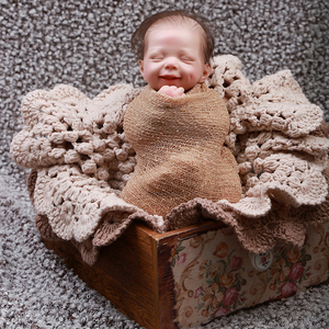 Muñecas Bebé Reborn Personalizadas de Silicona Platino, Muñeca de Cuerpo Completo, Niñas con Cabello Rubio, Aspecto Realista, Muñeca Bebé Realista - Product Image 1