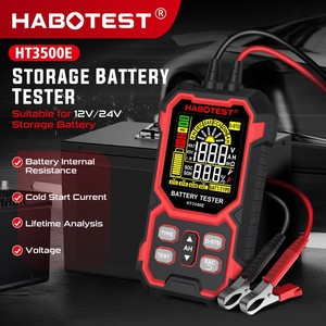 HABOTEST เครื่องทดสอบแบตเตอรี่ HT3500E 7-23V เครื่องมือทดสอบอายุการใช้งานแบตเตอรี่รถยนต์แบบดิจิตอล - Product Image 3