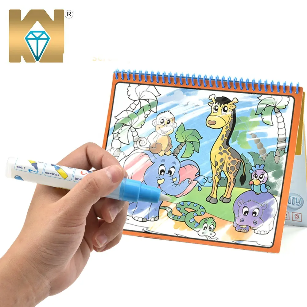 Uitwisbare Kleuring Magische Doodle Beschrijf Waterschilderijboekpapier Unisex Waterboek 5 Tot 7 Jaar Tekenen Speelgoed Set Kunyang Speelgoed