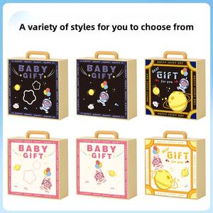 Boîte cadeau pour enfants vide, série spatiale, nouveau packaging 2024, personnalisable avec logo. - Product Image 2