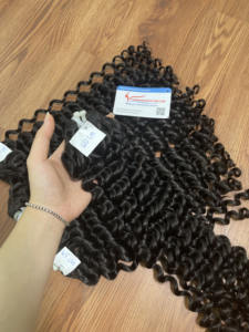 Produit de vente chaude paquets bouclés birmans 100% cheveux vietnamiens bruts pas d'enchevêtrement pas de perte de gros - Product Image 6