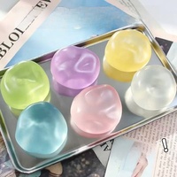 Vaseline Coconut Oil Squishy Transparan Bola Bubuk Penghilang Stres Lambat Mengembang Kembali Mainan Penghilang Stres Tanpa Kembang Kembali