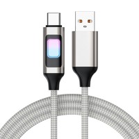 Câble de charge rapide USB C 60W en alliage d'aluminium de haute qualité |   Cordon long et durable pour ordinateur portable, téléphone, tablette, 3 couleurs, 1 mètre