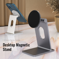 Support de bureau universel portable en alliage d'aluminium robuste, support magnétique pour téléphone, support pour tablette