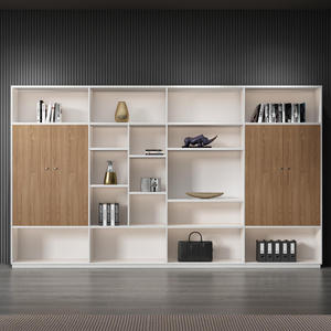 Archivador de Oficina <span class=keywords><strong>Bosss</strong></span>, Moderno, Minimalista, de Madera, con Librero, Compartimentos de Almacenamiento, Resistente al Fuego, Desmontable - Product Image 4