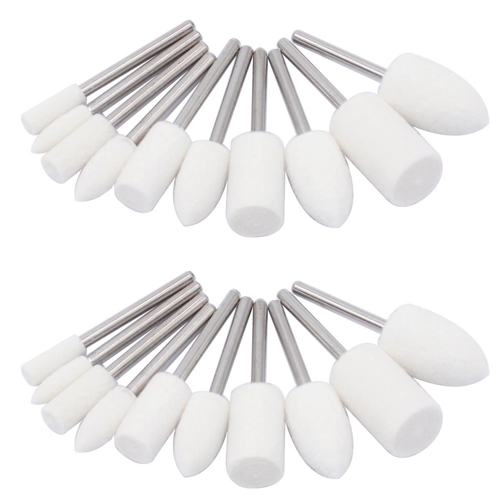 Полировальные полировальные круги, шерстяной фетровый наконечник, шлифовальные биты, Шлифовальная головка, полировка часов, вращающийся инструмент, хвостовик 1/8 дюйма