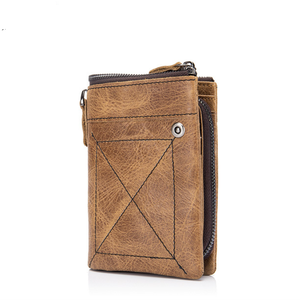 Portafogli in pelle da 14 <span class=keywords><strong>carte</strong></span> vintage con tasche bifold in pelle per uomo - Product Image 1