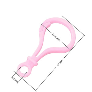 Hebillas de plástico de colores con forma redonda, ganchos extraíbles para llaveros, accesorios de joyería, clips para bolsos, tipo clip para bombillas - Product Image 2