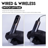 Machine à tatouer sans fil Dragonhawk Stroke 3,5 mm en cuivre, stylo à tatouer professionnel permanent, 1000 mAh