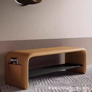 A luxurious-style <b>shoe</b>-changing bench that can be used as a seat at the entrance, a combined <b>shoe</b> cabinet and entryway bench, - Product Image 3