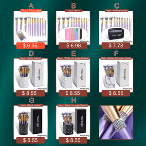 Dailyqueen Miễ<span class=keywords><strong>n</strong></span> Phí Mẫu Sang Trọng Bling Bạc Nhã<span class=keywords><strong>n</strong></span> Hiệu Riêng Long Lanh Trang Điểm Bà<span class=keywords><strong>n</strong></span> Chải Thiết Lập Chủ Màu Hồng Sạch Hơ<span class=keywords><strong>n</strong></span> Kim Cương Biểu Tượng Tùy Chỉnh Hộp - Product Image 5