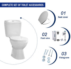 Ensemble sanitaire économique de 2 pièces pour salle de bain : WC et lavabo - Product Image 3