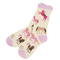 Logo personnalisé Chaussettes pour animaux Chaussettes pour hommes drôles en coton Chaussettes pour chaussures d'équitation personnalisées en usine